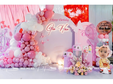 Sinh Nhật Bé Gái Nhà BB Decor