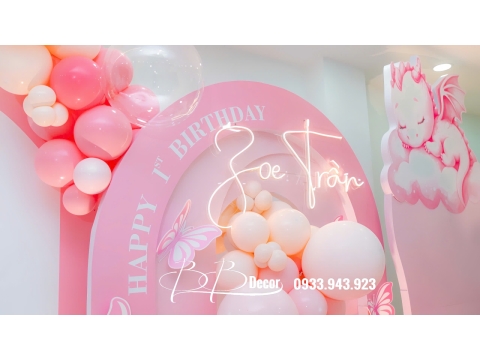 Sinh Nhật Bé Gái Nhà BB Decor
