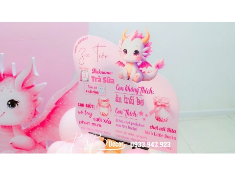Sinh Nhật Bé Gái Nhà BB Decor