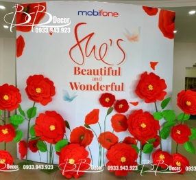 Mẫu Trang Trí Sự Kiện Mobifone