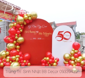 Mẫu Trang Trí Sự Kiện 50 Ngày Cưới 