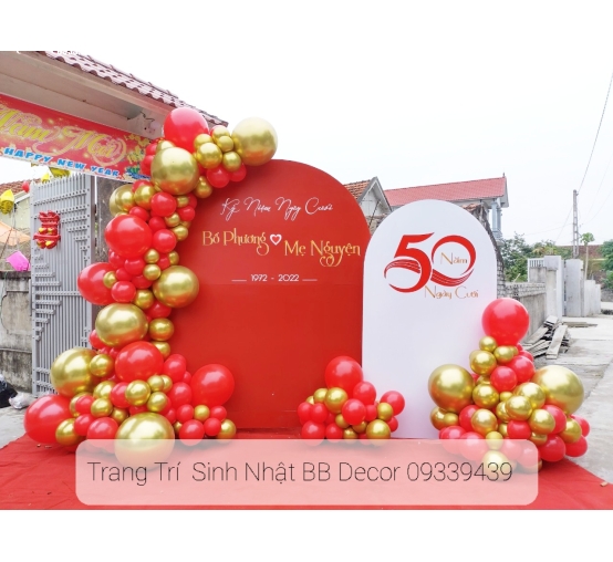 Mẫu Trang Trí Sự Kiện 50 Ngày Cưới 