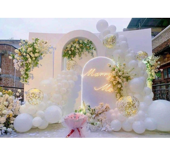Cổng Cưới Bong Bóng Thiết Kế 